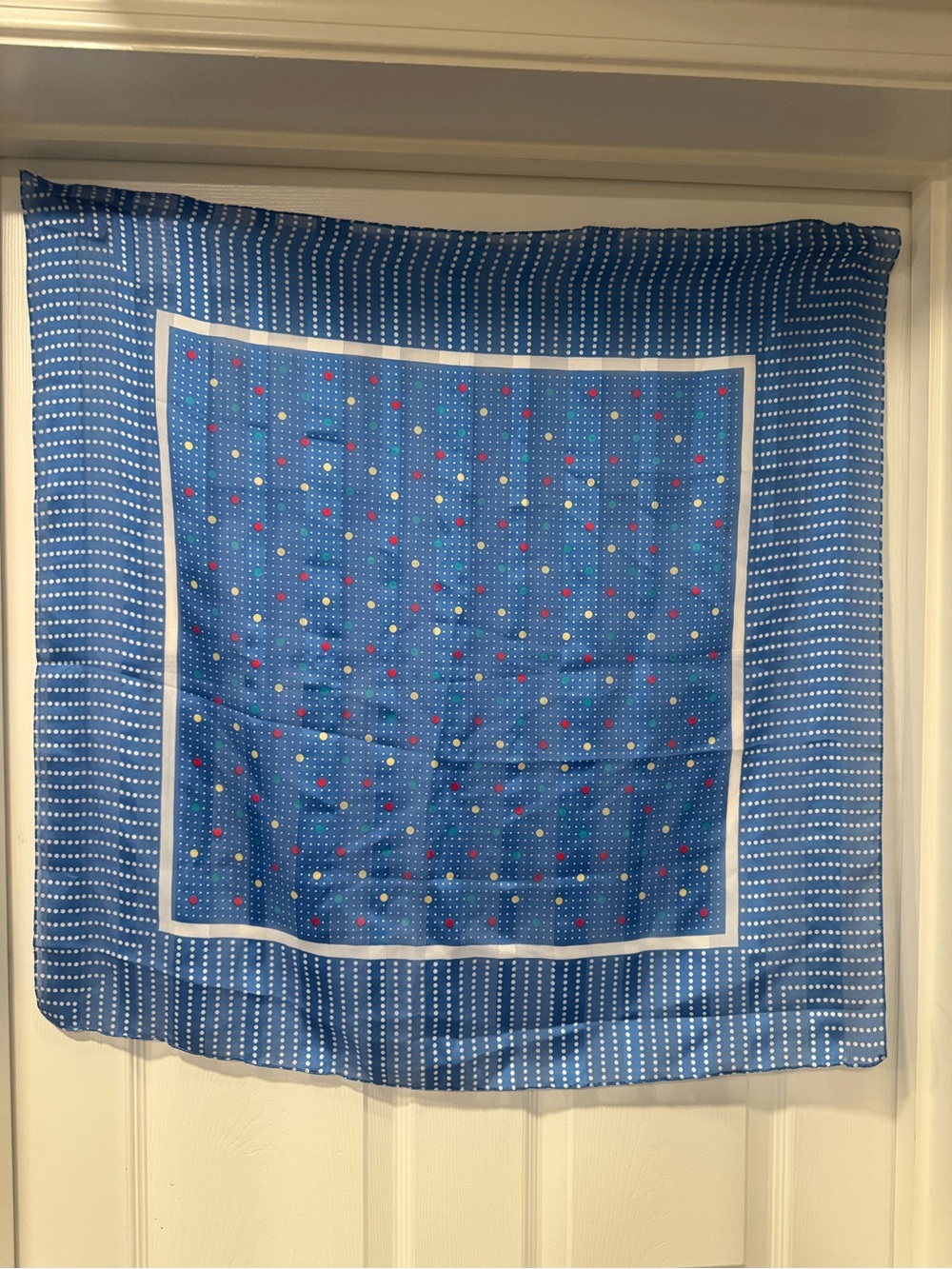 🌷Vintage Berkshire Colorful Polka Dotted Scarf